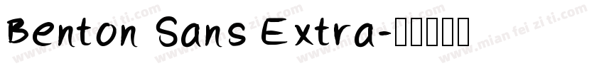 Benton Sans Extra字体转换